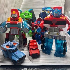 Transformers Rescue Bots Lot 7 TOMY Playskool Heroes McDonalds Action Figures
